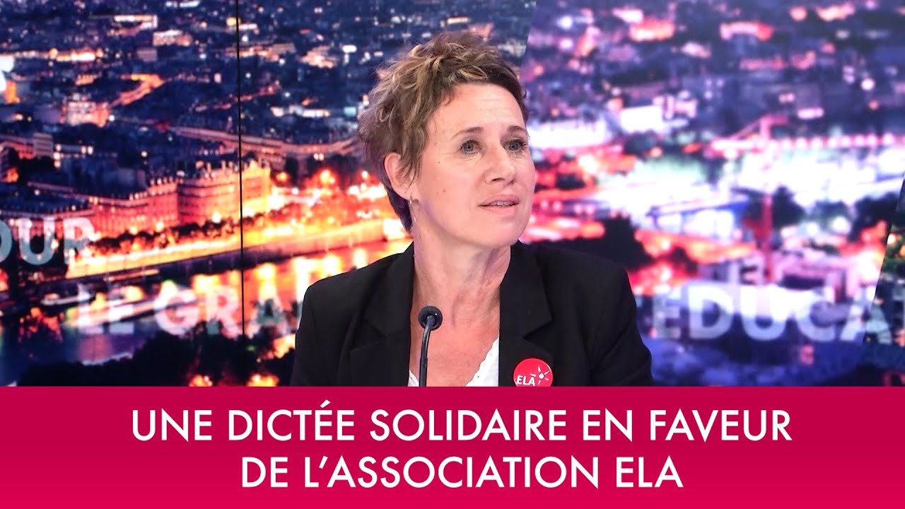 Une Dictée Solidaire En Faveur De L'association ELA - SQOOL TV